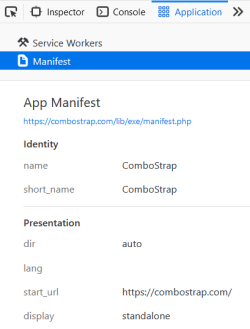 App Manifest Firefox