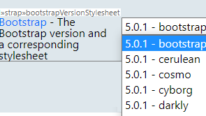 Bootstrapversionstylesheet